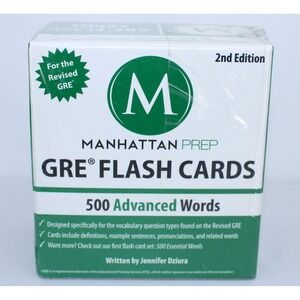 Manhattan Prep GRE Flash Cards 500 Advanced Words 2nd Edition GRE Prep